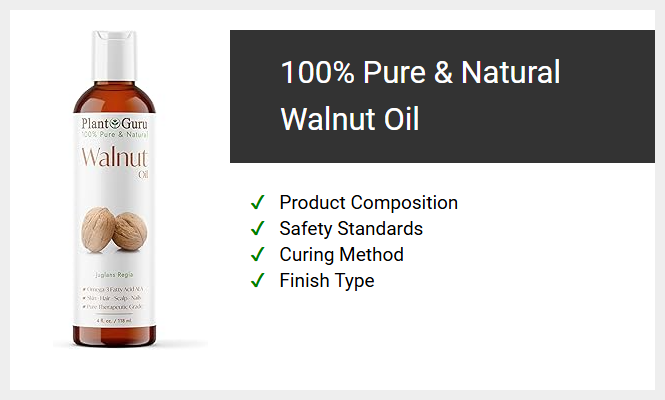 100% Pure & Natural Walnut Oil