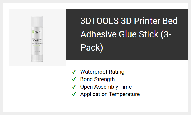 3DTOOLS 3D Printer Bed Adhesive Glue Stick (3-Pack)