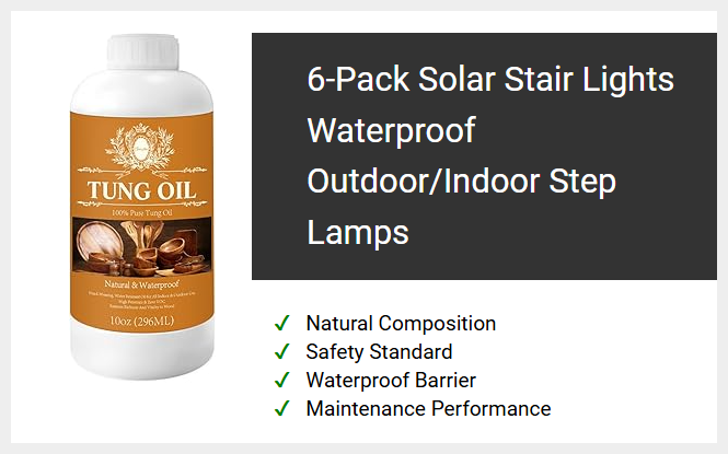 6-Pack Solar Stair Lights Waterproof Outdoor/Indoor Step Lamps