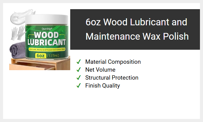 6oz Wood Lubricant and Maintenance Wax Polish
