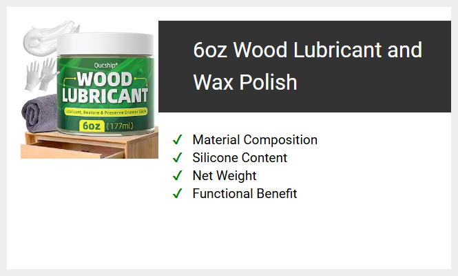 6oz Wood Lubricant and Wax Polish