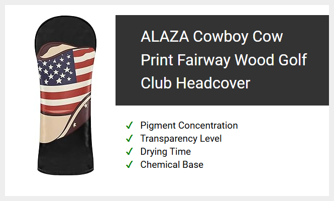 ALAZA Cowboy Cow Print Fairway Wood Golf Club Headcover