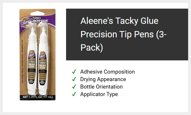 Aleene's Tacky Glue Precision Tip Pens (3-Pack)