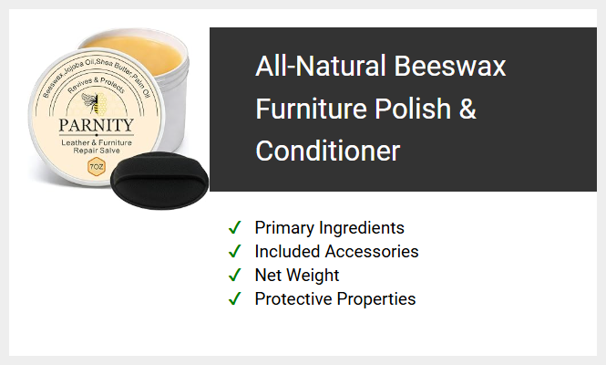 All-Natural Beeswax Furniture Polish & Conditioner