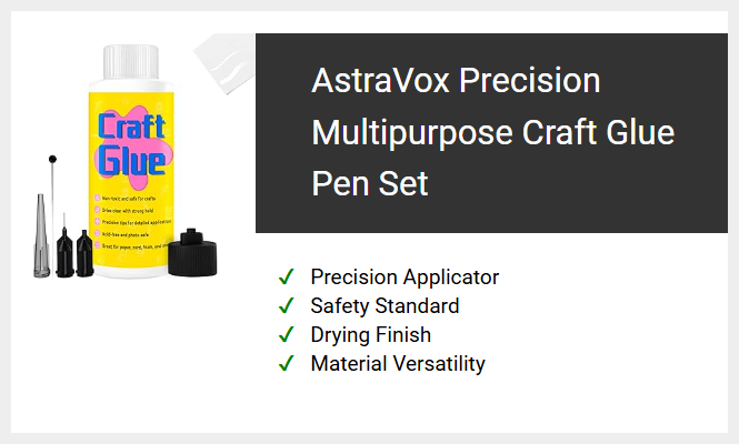 AstraVox Precision Multipurpose Craft Glue Pen Set
