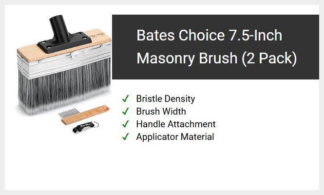 Bates Choice 7.5-Inch Masonry Brush (2 Pack)