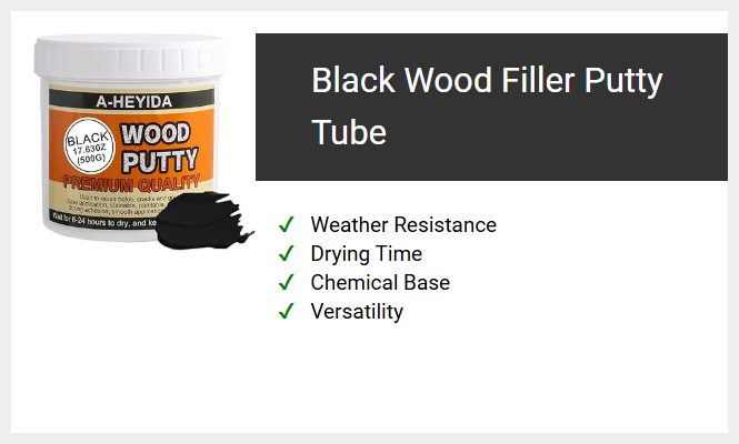 Black Wood Filler Putty Tube