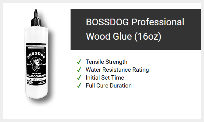 BOSSDOG Professional Wood Glue (16oz)