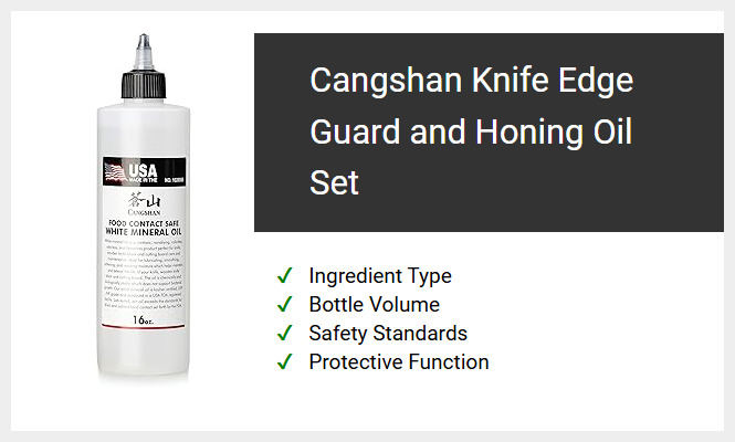Cangshan Knife Edge Guard and Honing Oil Set