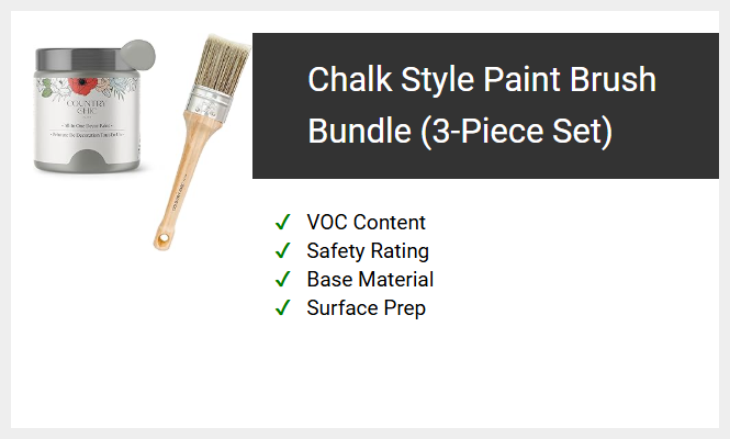 Chalk Style Paint Brush Bundle (3-Piece Set)