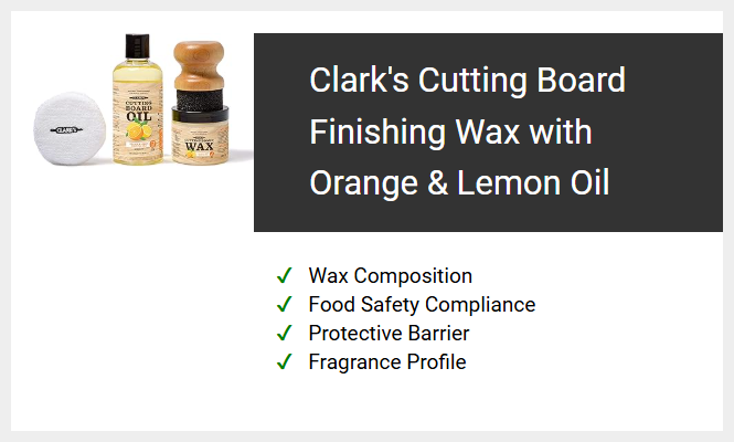 Clark's Cutting Board Finishing Wax with Orange & Lemon Oil