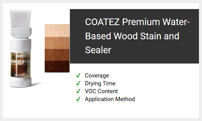 COATEZ Premium Water-Based Wood Stain and Sealer