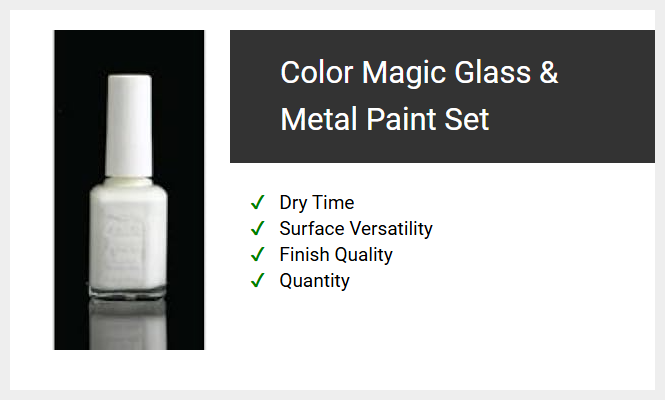 Color Magic Glass & Metal Paint Set