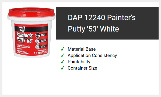 DAP 12240 Painter's Putty '53' White