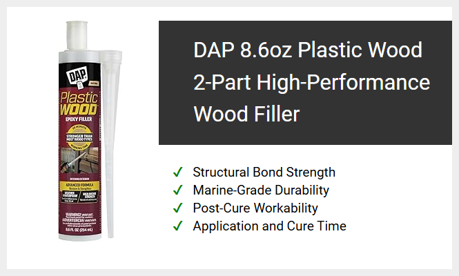 DAP 8.6oz Plastic Wood 2-Part High-Performance Wood Filler
