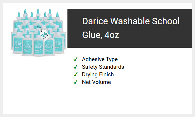 Darice Washable School Glue, 4oz