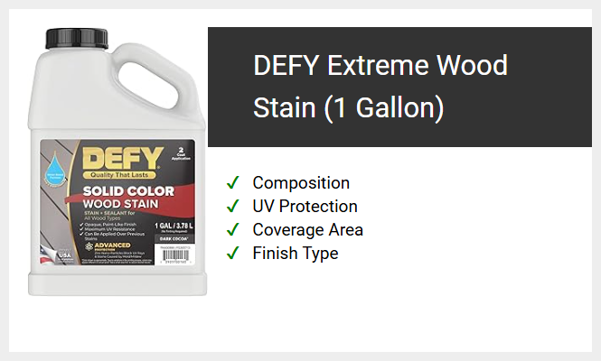 DEFY Extreme Wood Stain (1 Gallon)