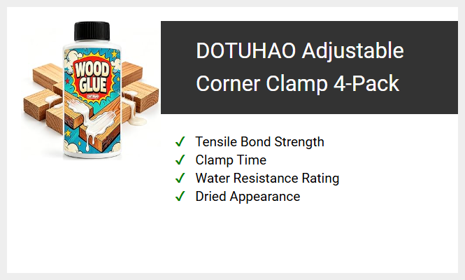 DOTUHAO Adjustable Corner Clamp 4-Pack