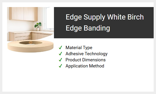 Edge Supply White Birch Edge Banding