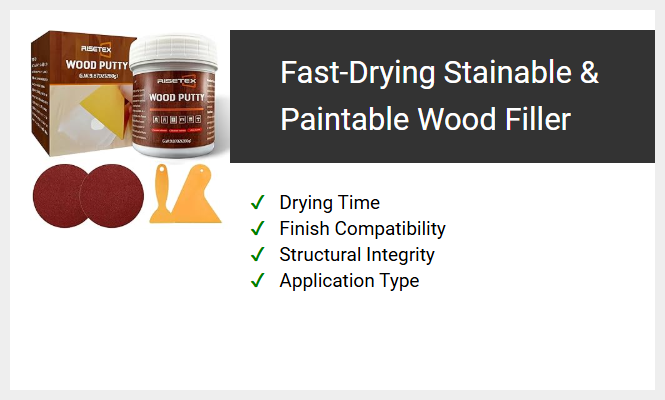 Fast-Drying Stainable & Paintable Wood Filler