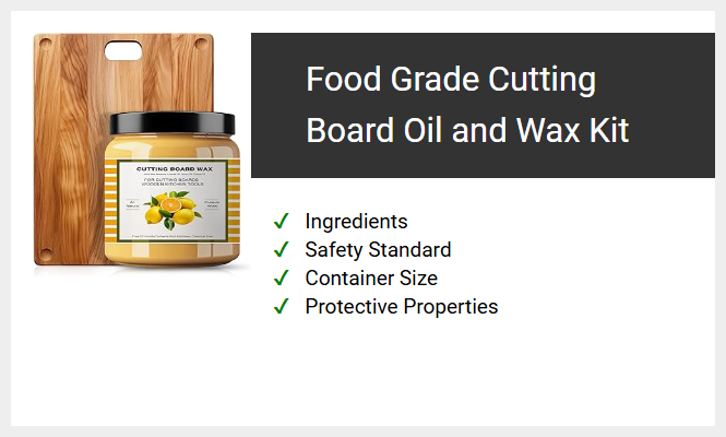 Food Grade Cutting Board Oil and Wax Kit