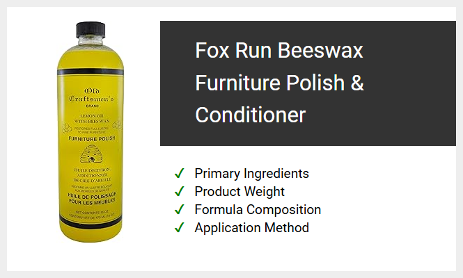 Fox Run Beeswax Furniture Polish & Conditioner