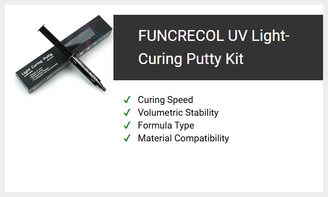 FUNCRECOL UV Light-Curing Putty Kit