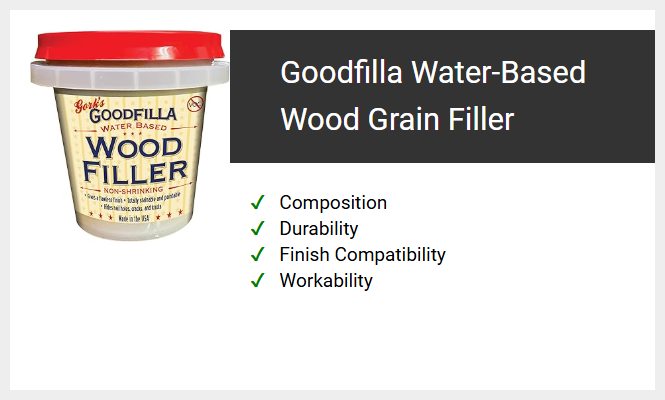 Goodfilla Water-Based Wood Grain Filler