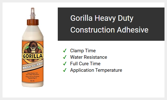 Gorilla Heavy Duty Construction Adhesive