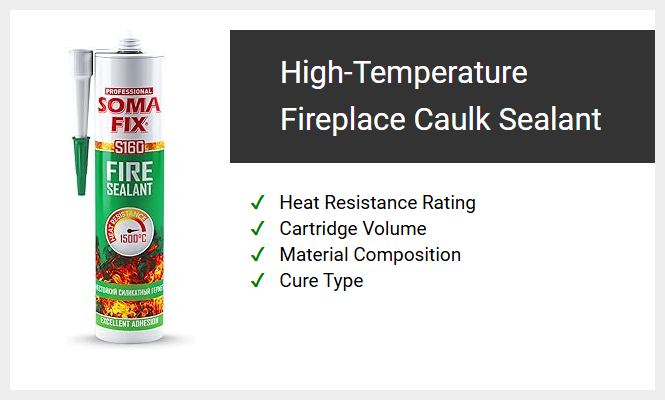 High-Temperature Fireplace Caulk Sealant
