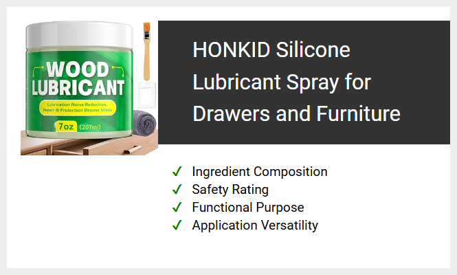 HONKID Silicone Lubricant Spray for Drawers and Furniture