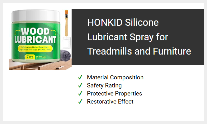 HONKID Silicone Lubricant Spray for Treadmills and Furniture