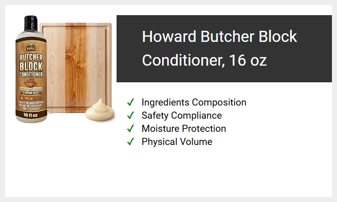 Howard Butcher Block Conditioner, 16 oz