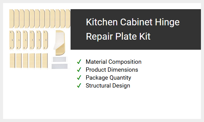 Kitchen Cabinet Hinge Repair Plate Kit