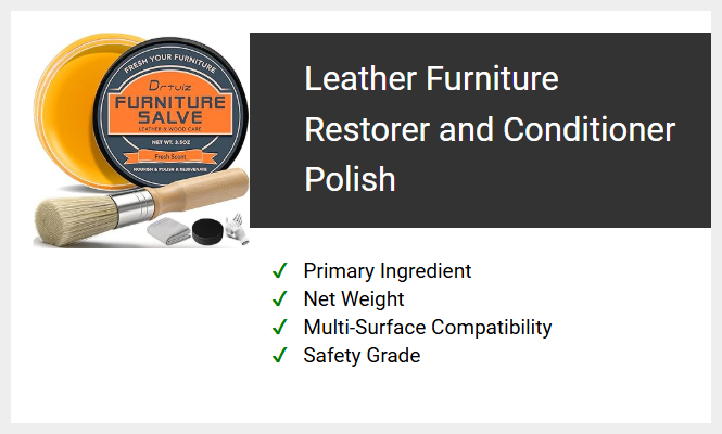 Leather Furniture Restorer and Conditioner Polish