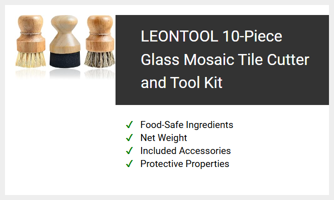 LEONTOOL 10-Piece Glass Mosaic Tile Cutter and Tool Kit