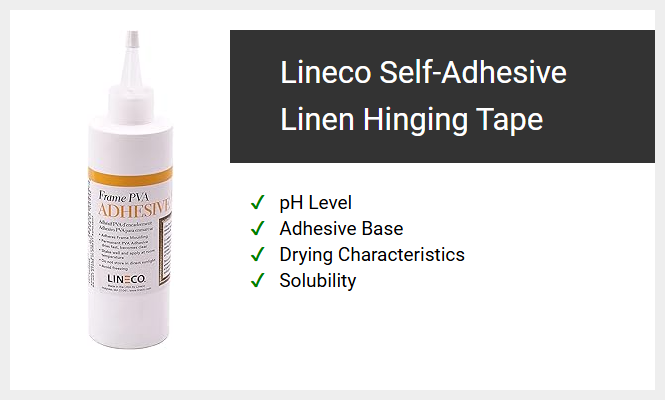 Lineco Self-Adhesive Linen Hinging Tape