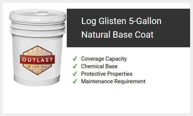 Log Glisten 5-Gallon Natural Base Coat