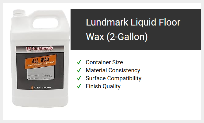 Lundmark Liquid Floor Wax (2-Gallon)