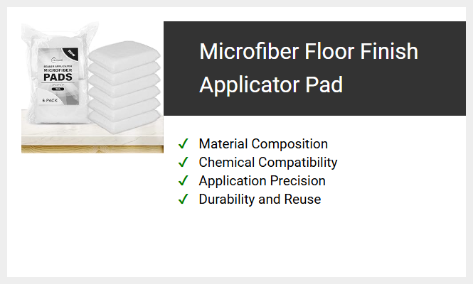 Microfiber Floor Finish Applicator Pad
