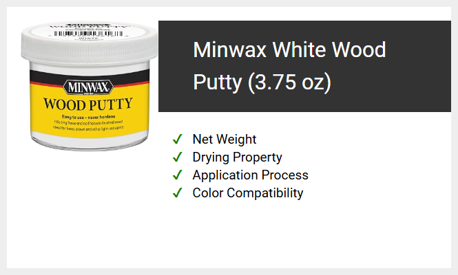 Minwax White Wood Putty (3.75 oz)