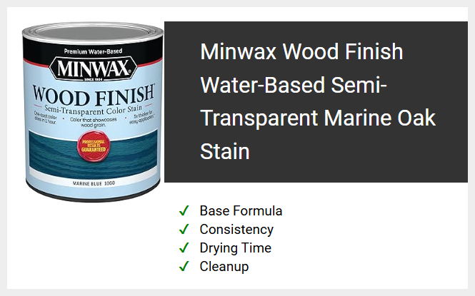 Minwax Wood Finish Water-Based Semi-Transparent Marine Oak Stain