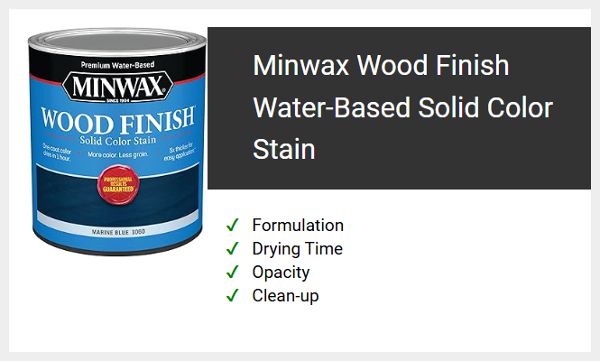 Minwax Wood Finish Water-Based Solid Color Stain