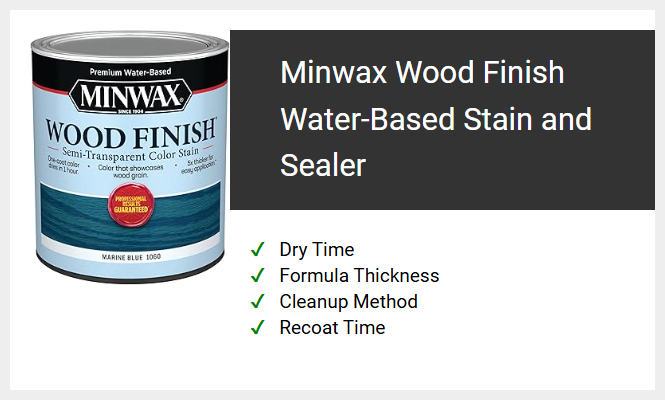 Minwax Wood Finish Water-Based Stain and Sealer
