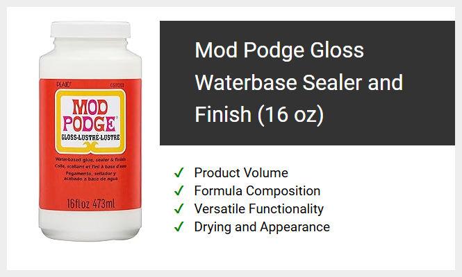 Mod Podge Gloss Waterbase Sealer and Finish (16 oz)