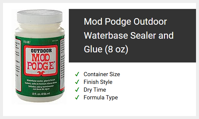 Mod Podge Outdoor Waterbase Sealer and Glue (8 oz)