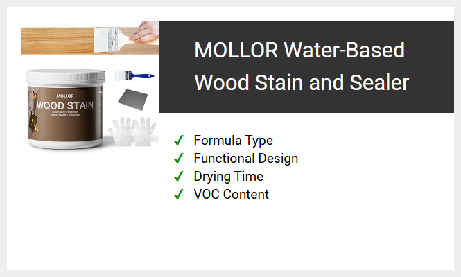 MOLLOR Water-Based Wood Stain and Sealer