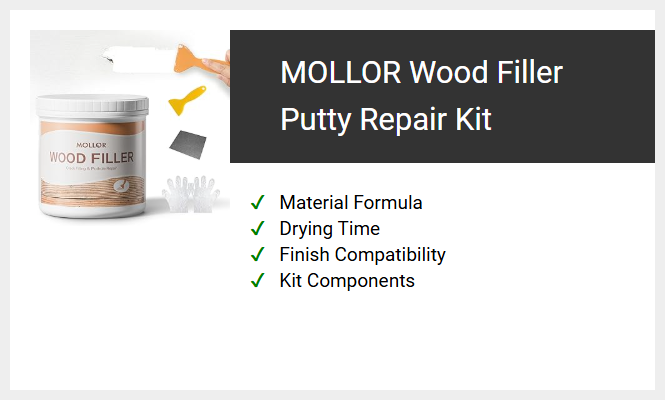 MOLLOR Wood Filler Putty Repair Kit