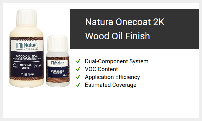 Natura Onecoat 2K Wood Oil Finish