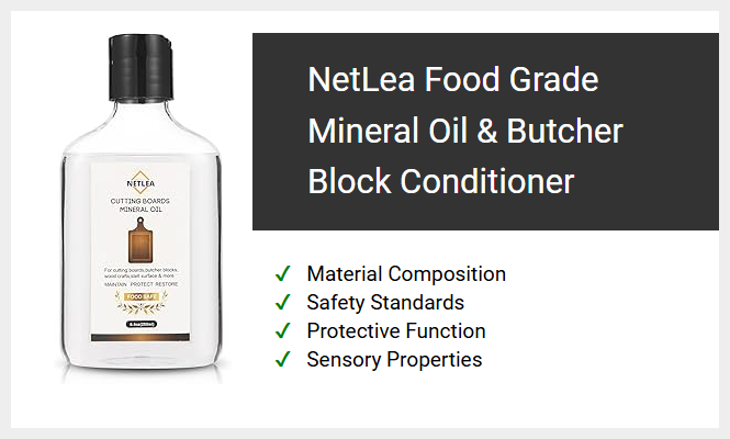 NetLea Food Grade Mineral Oil & Butcher Block Conditioner